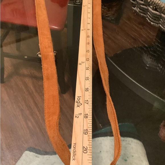 Frye and Co. Phoebe fringed leather suede boho bucket drawstring western bag - Picture 14 of 16